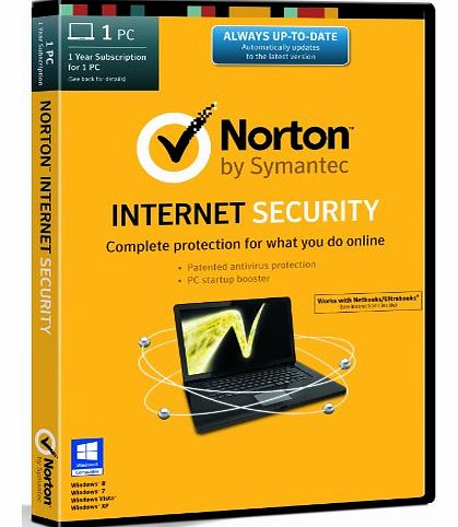 Symantec Norton Internet Security 21.0 - 1 Computer, 1 Year Subscription (PC) [2014 Edition]